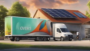 Verhuizer met duurzaam transport