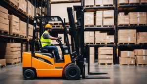 Verhuizer met heftruck